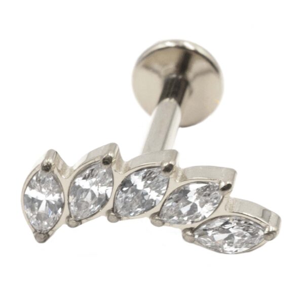 Σκουλαρίκι Αυτιού από Τιτάνιο με Ζιργκόν - TB-0979