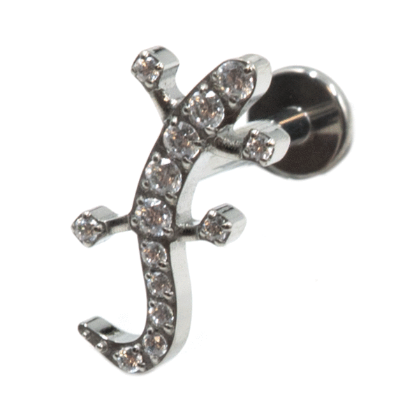 Σκουλαρίκι Αυτιού από Τιτάνιο με Ζιργκόν - TB-1192