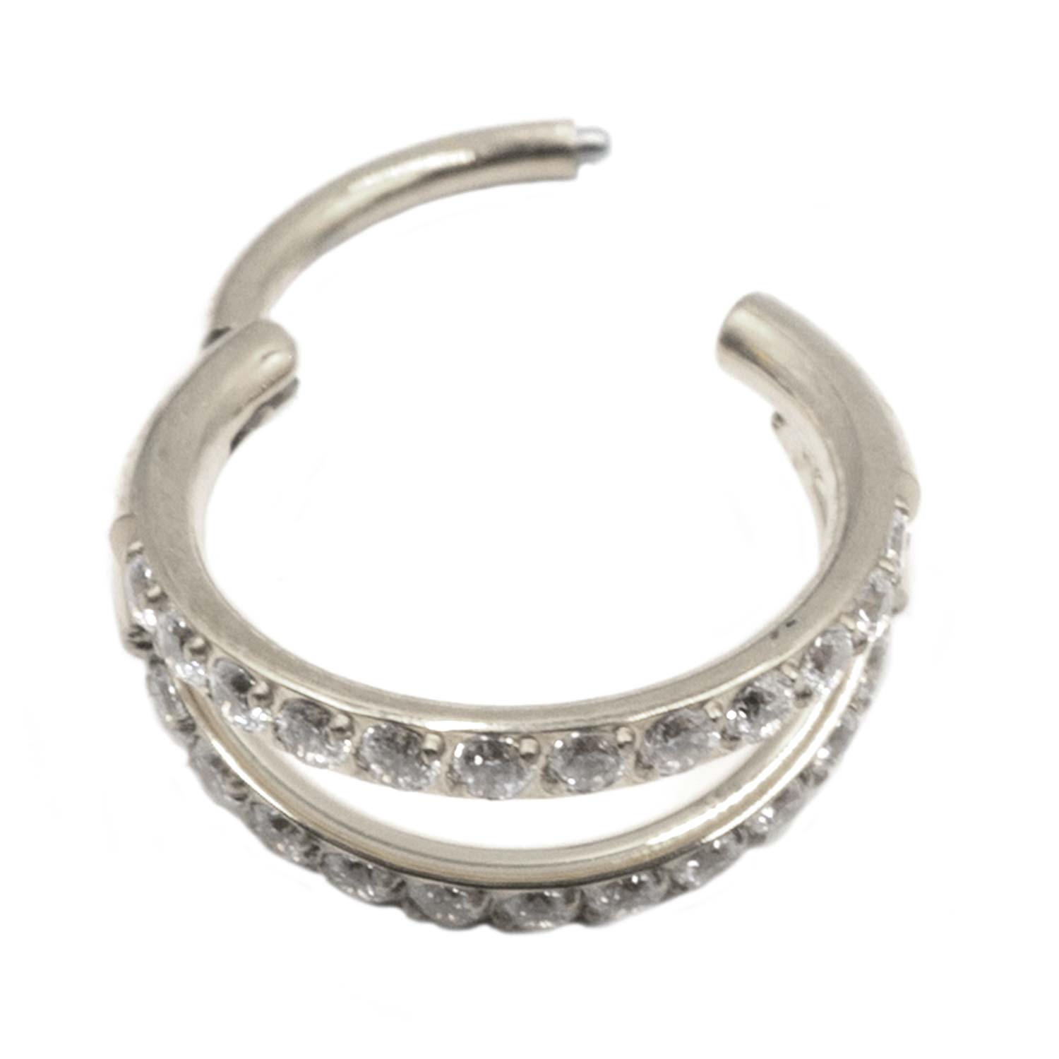 Σκουλαρίκι Σώματος από Τιτάνιο με Ζιργκόν - TB-1732