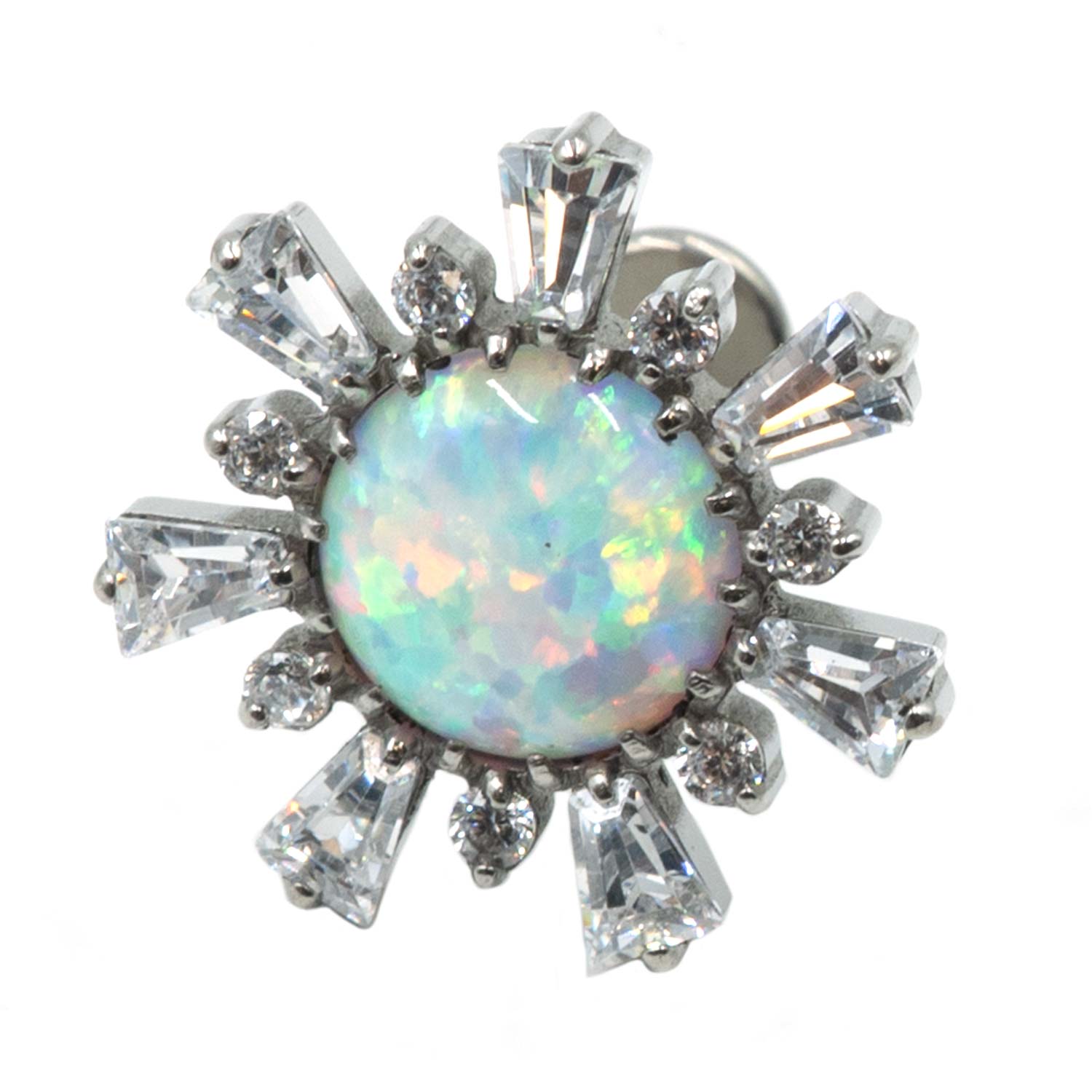 Σκουλαρίκι Αυτιού από Τιτάνιο με Όπαλ - TB-1943I