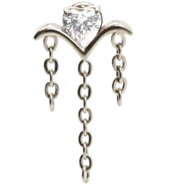 Σκουλαρίκι Αυτιού από Τιτάνιο με Ζιργκόν - TB-1948