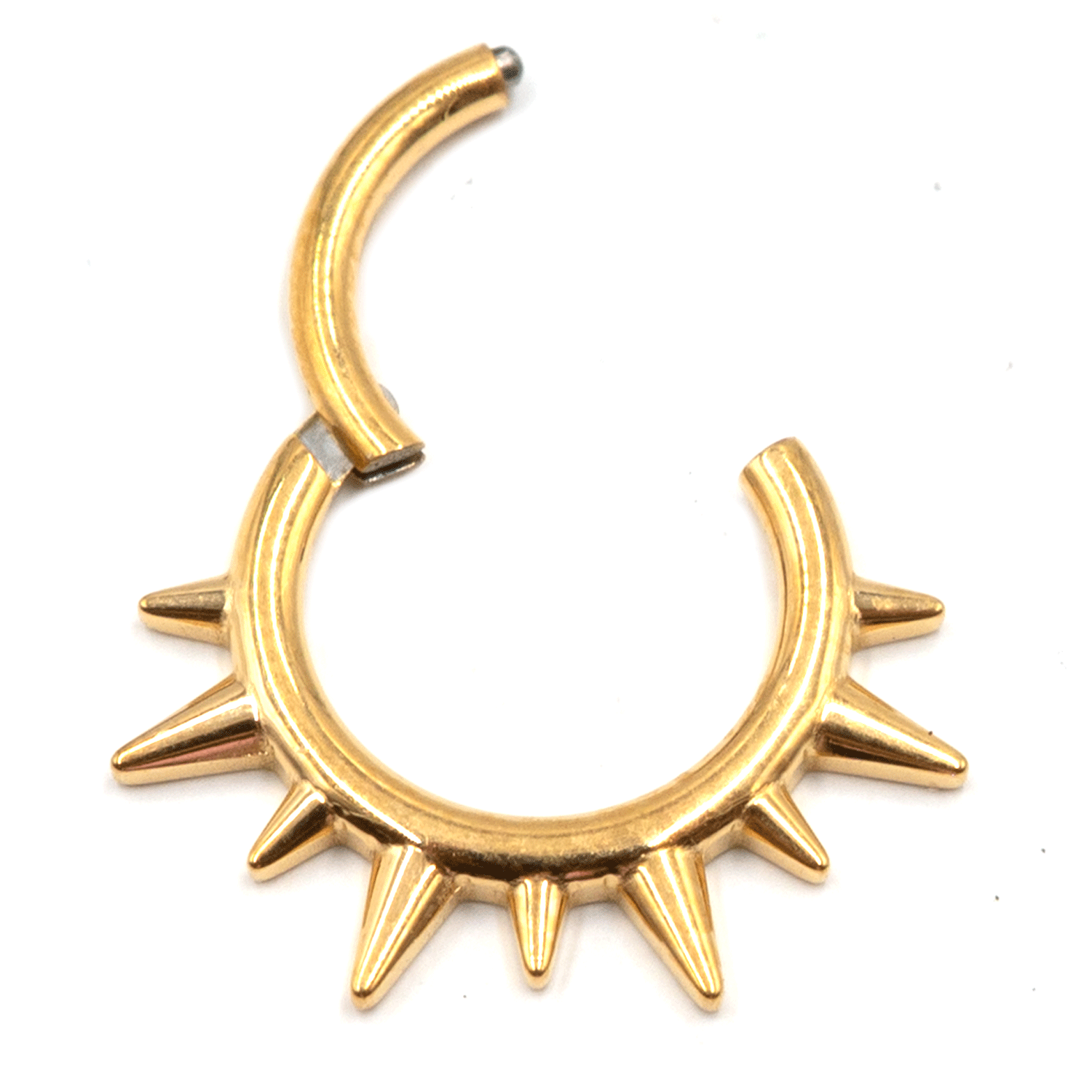 Σκουλαρίκι Σώματος από Επιχρυσωμένο Τιτάνιο Κλικερ - TB-1840Y