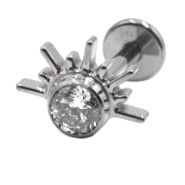 Σκουλαρίκι Αυτιού από Τιτάνιο με Ζιργκόν - TB-1875