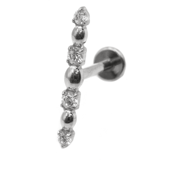 Σκουλαρίκι Αυτιού από Τιτάνιο με Ζιργκόν - TB-1974