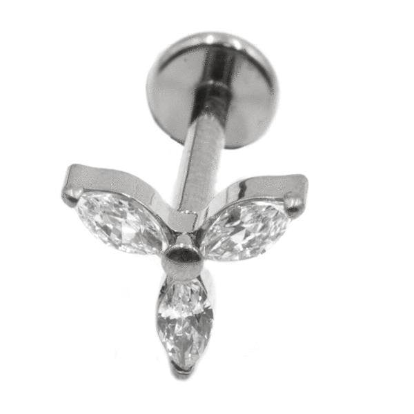 Σκουλαρίκι Αυτιού από Τιτάνιο με Ζιργκόν - TB-1967