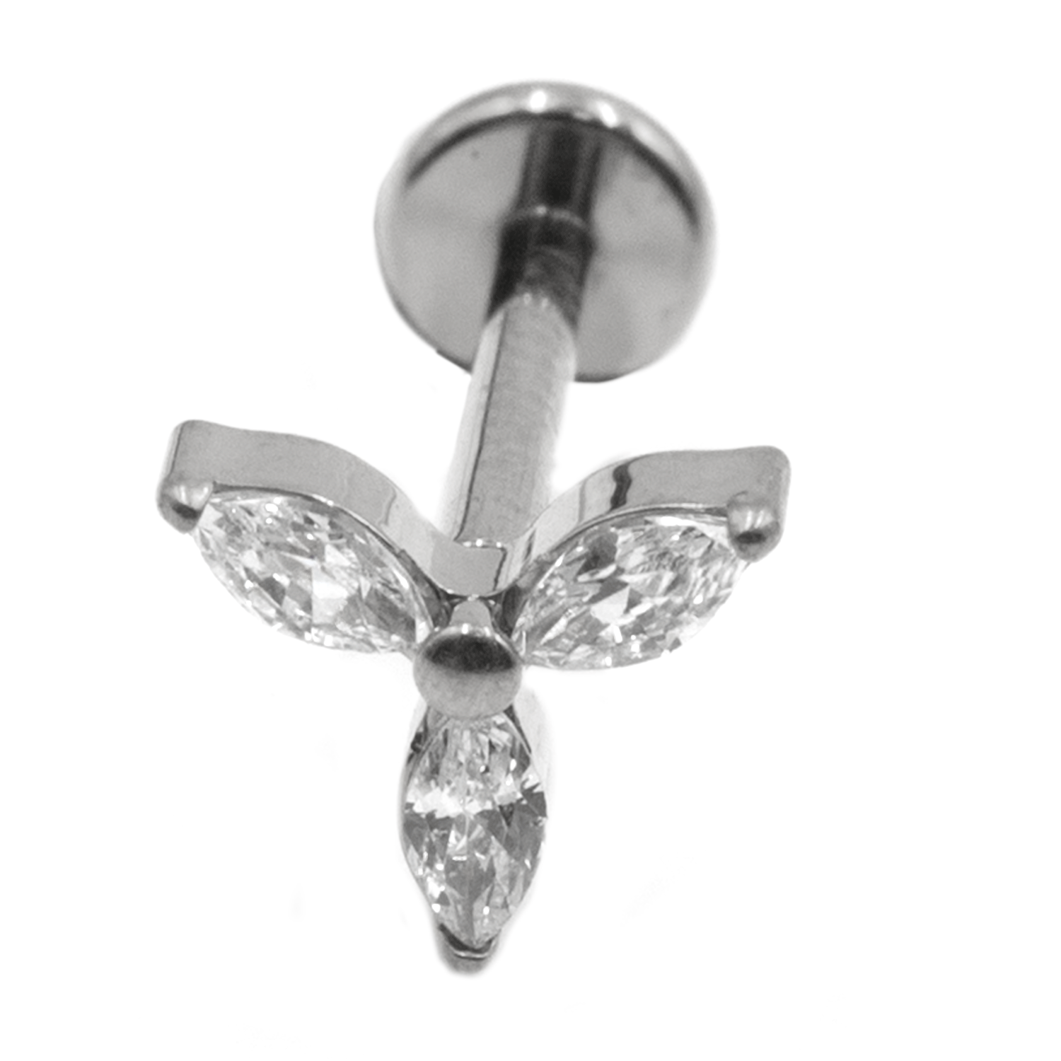 Σκουλαρίκι Αυτιού από Τιτάνιο με Ζιργκόν - TB-1967