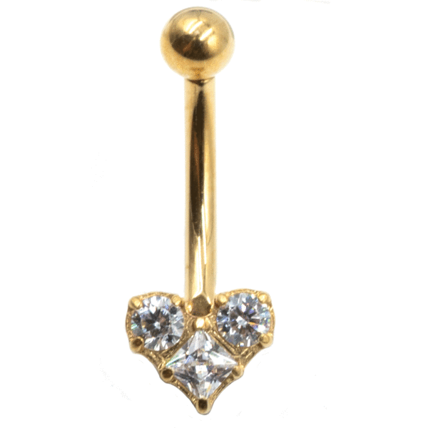 Σκουλαρίκι Αυτιού από Επιχρυσωμένο Τιτάνιο- TB-1642Y