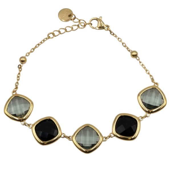 Βραχιόλι από Επιχρυσωμένο Ατσάλι με Σχέδιο - BRPO28