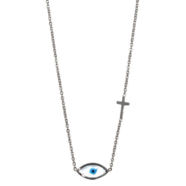 Κολιέ από Ατσάλι με Σχέδιο – KOL51