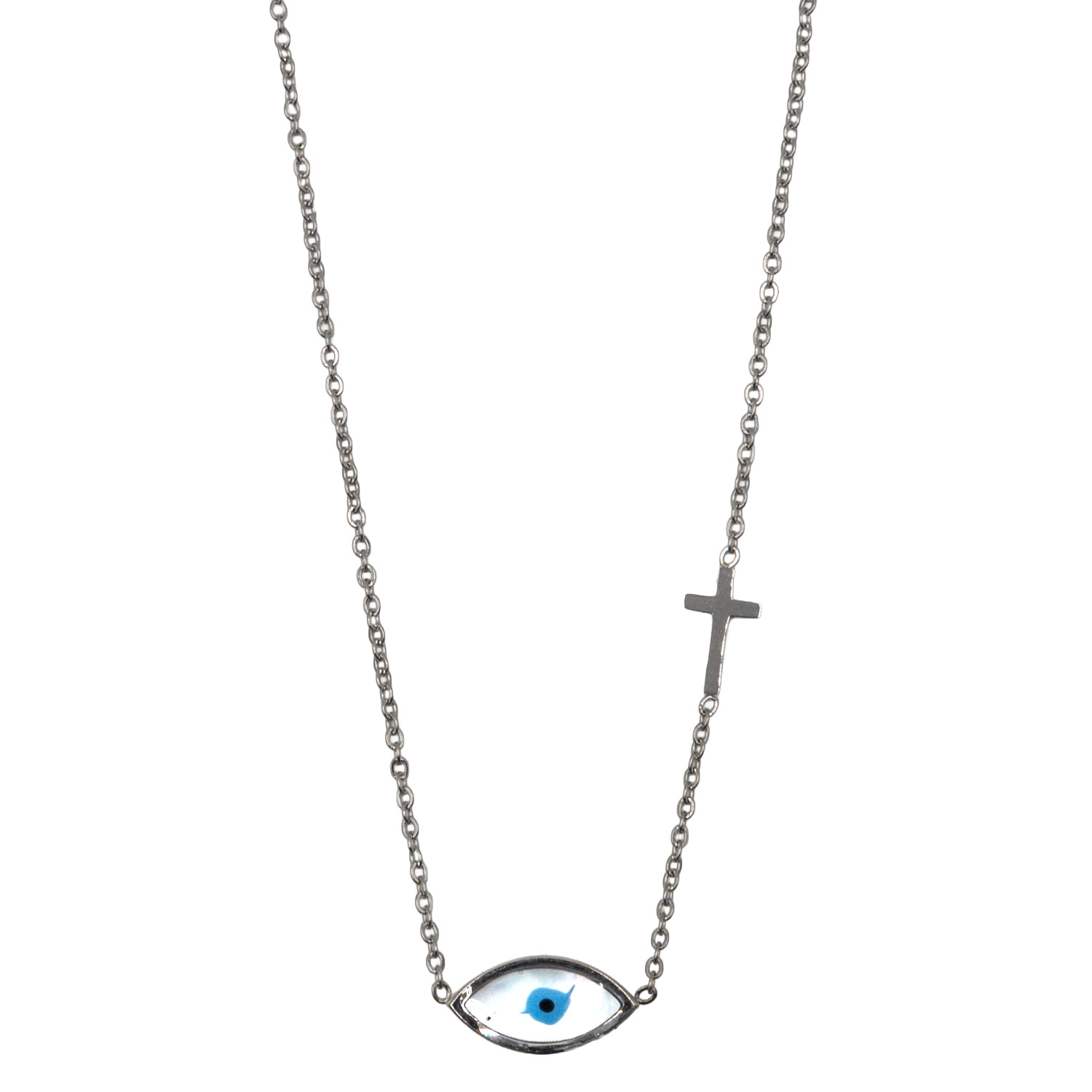 Κολιέ από Ατσάλι με Σχέδιο – KOL51