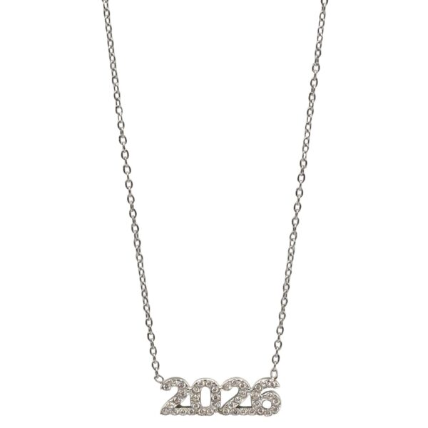  Κολιέ Γούρι 2026 Χριστουγεννιάτικο από Ανοξείδωτο Ατσάλι Επιχρυσωμένο- G202754