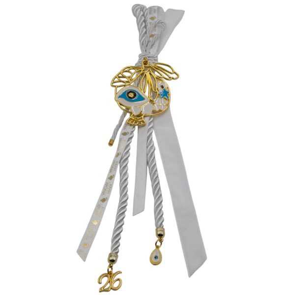 Γούρι Χειροποίητo Μεταλλικό με Σχέδιο - G202613