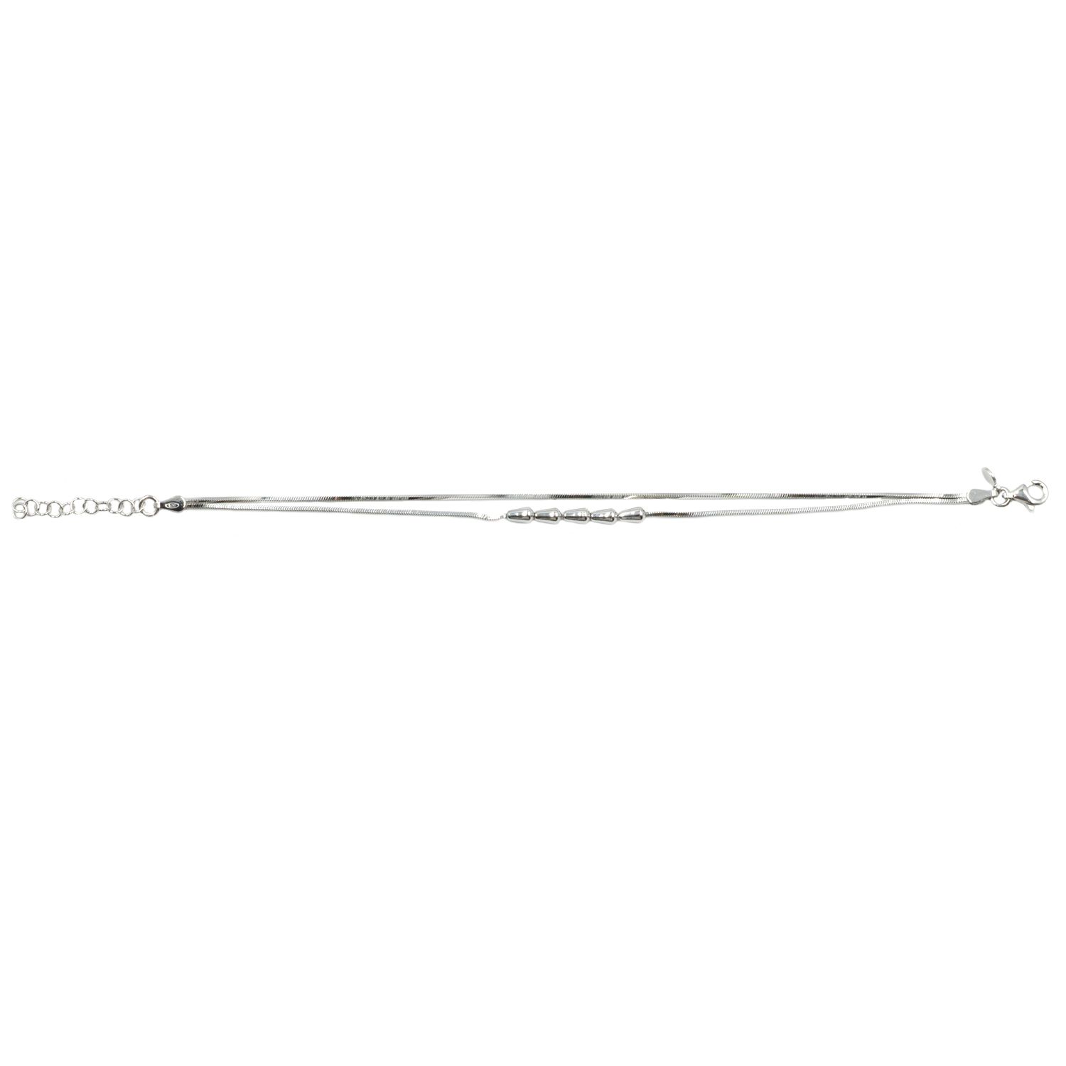 Βραχιόλι Χεριού Ασημένιο Επιπλατινωμένο - SBIT76