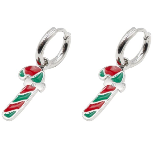 Σκουλαρίκια Χριστουγεννιάτικα από Ανοξείδωτο Ατσάλι με σχέδιο - G202759