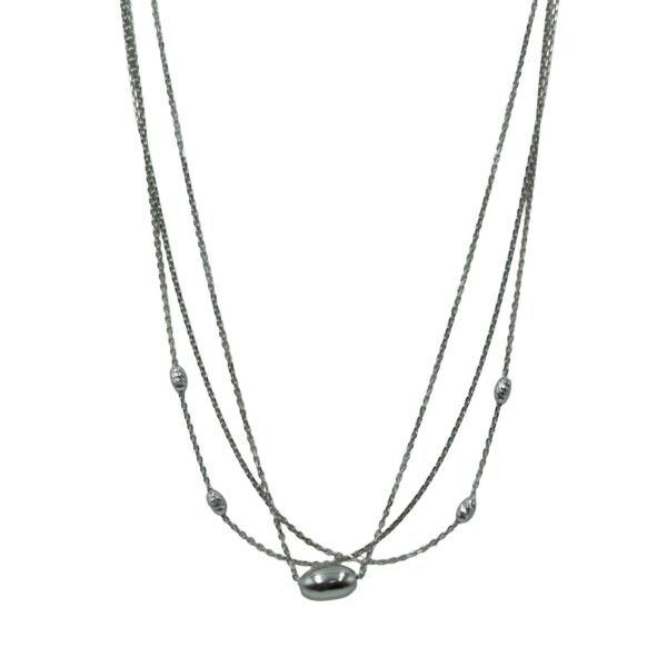 Κολιέ Ασημένιο με Σχέδιο- AS82