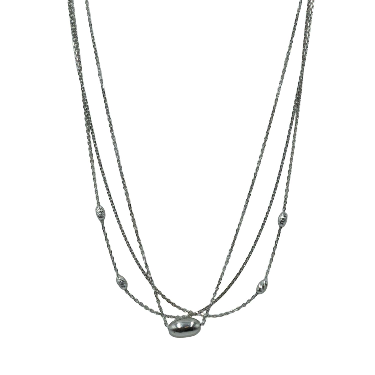 Κολιέ Ασημένιο με Σχέδιο- AS82