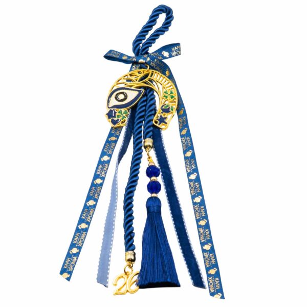 Γούρι Χειροποίητo Μεταλλικό με Σχέδιο - G202704