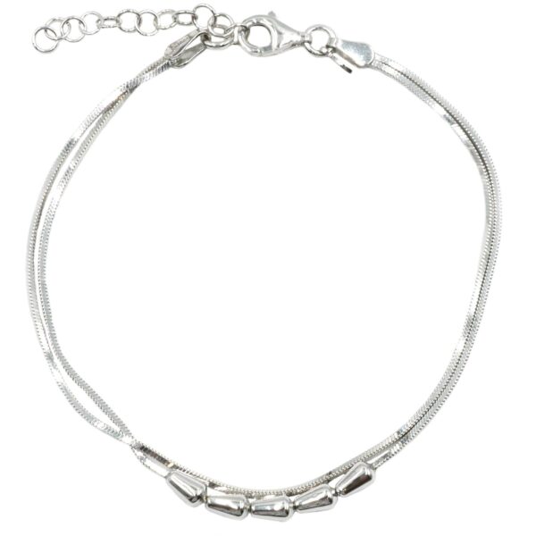 Βραχιόλι Χεριού Ασημένιο Επιπλατινωμένο - SBIT76