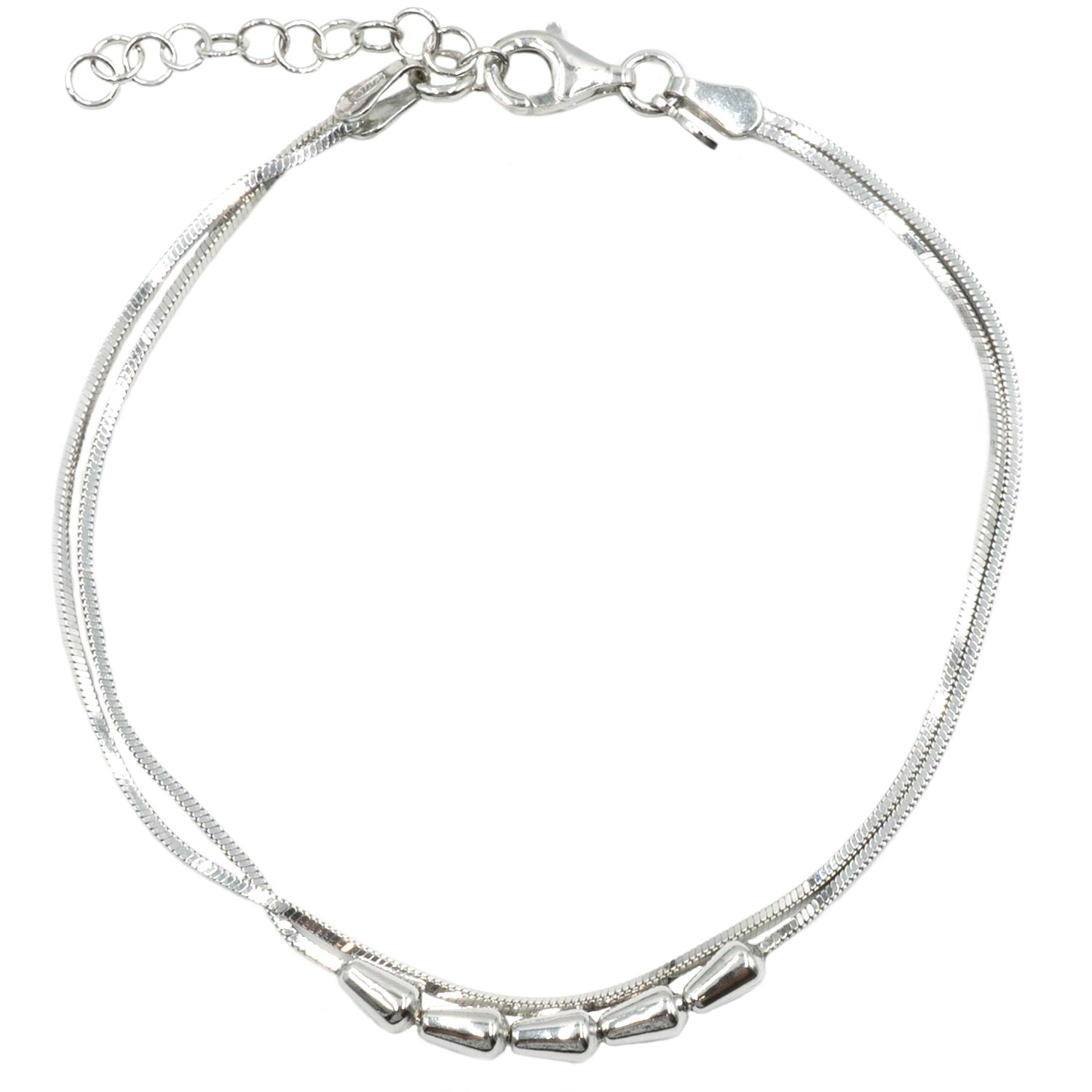 Βραχιόλι Χεριού Ασημένιο Επιπλατινωμένο - SBIT76