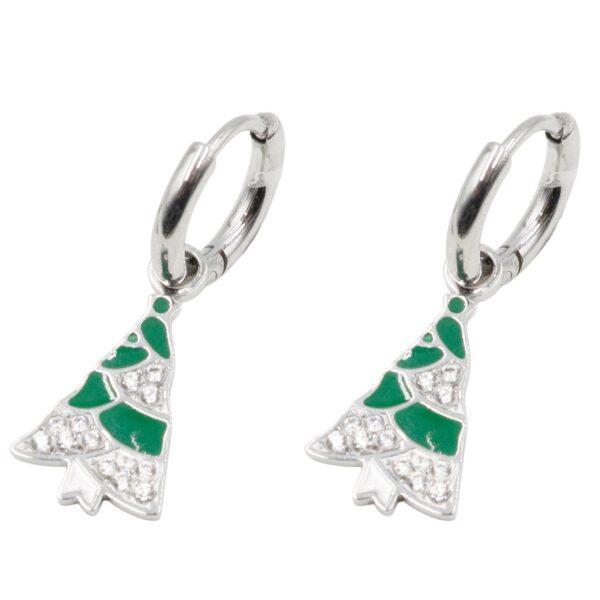 Σκουλαρίκια Χριστουγεννιάτικα από Ανοξείδωτο Ατσάλι με σχέδιο - G202760