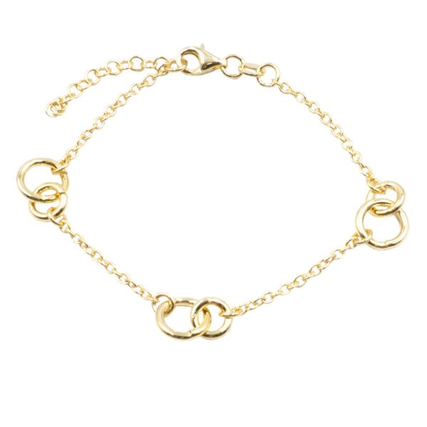 Βραχιόλι Χεριού Ασημένιο Επιχρυσωμένο - SBIT81