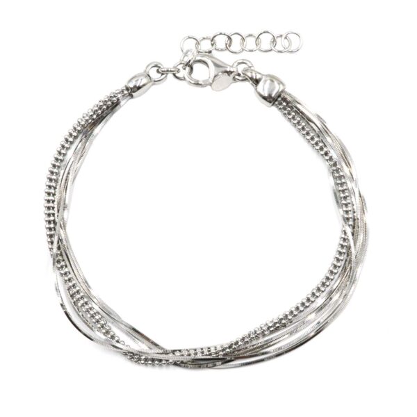 Βραχιόλι Χεριού Ασημένιο Επιπλατινωμένο - SBIT153