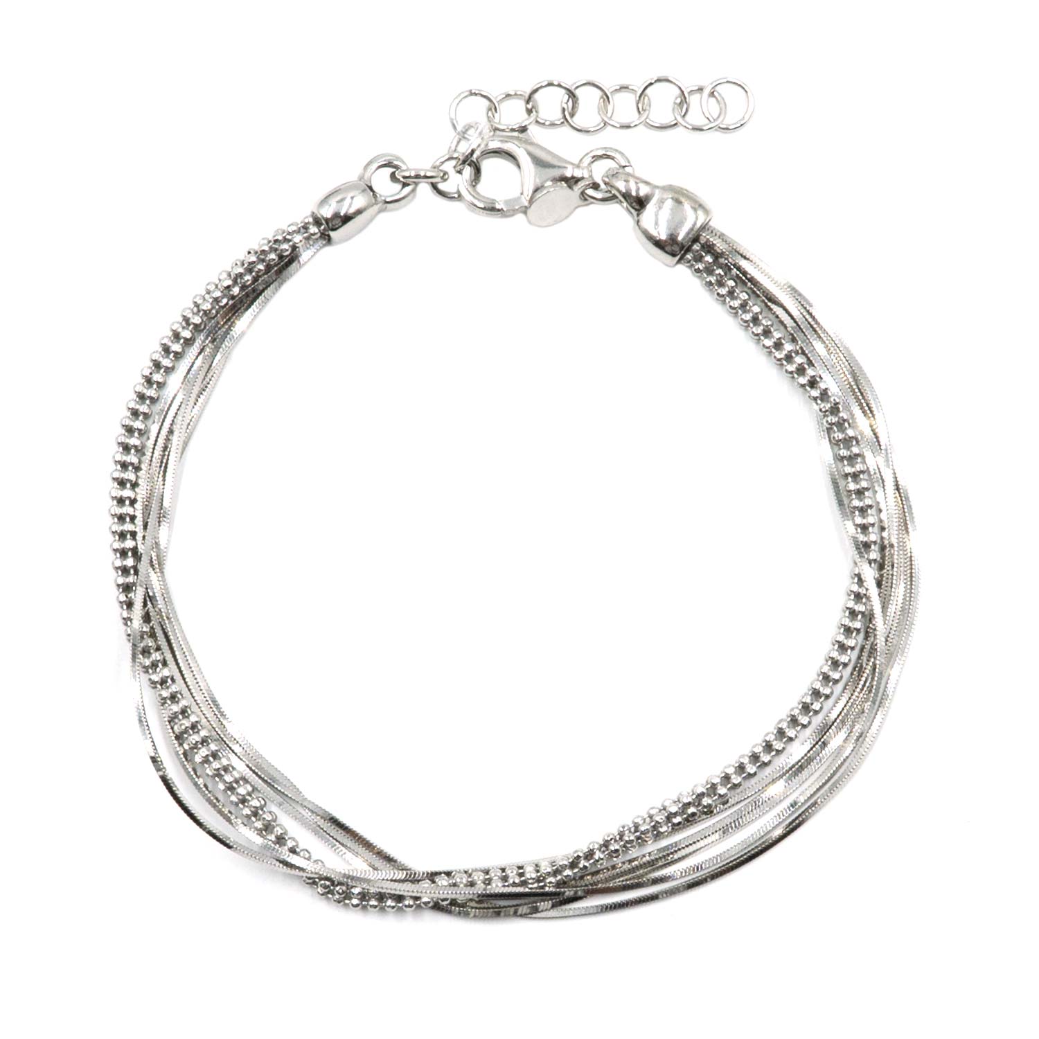 Βραχιόλι Χεριού Ασημένιο Επιπλατινωμένο - SBIT153