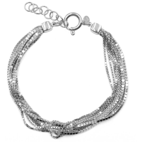 Βραχιόλι Χεριού Ασημένιο Επιπλατινωμένο - SBIT158