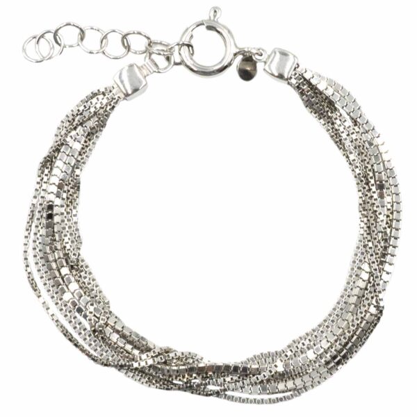 Βραχιόλι Χεριού Ασημένιο Επιπλατινωμένο - SBIT77