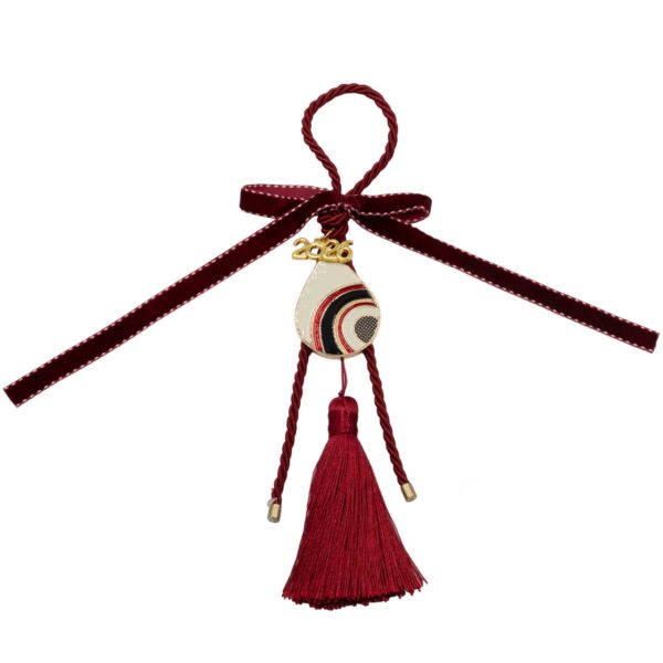 Γούρι Χειροποίητo Μεταλλικό με Σχέδιο - G202614