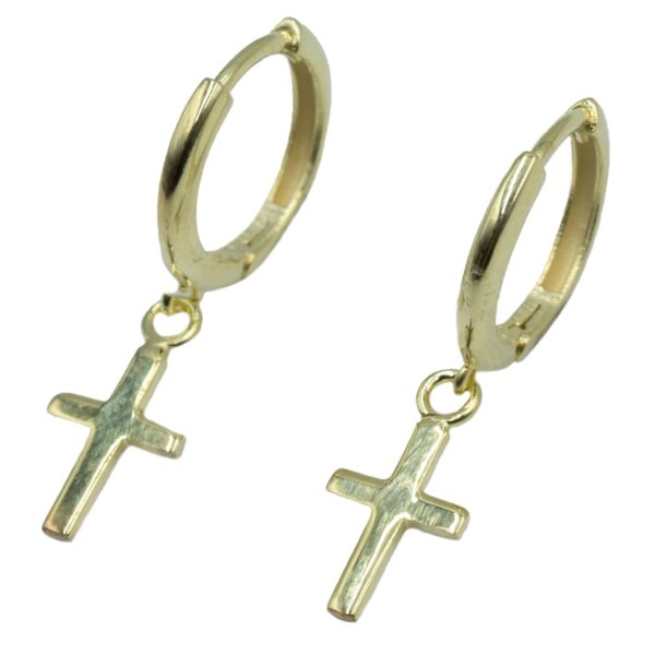 Σκουλαρίκια Αυτιού Ασημένια Επιχρυσωμένα Κρίκοι - EIT21