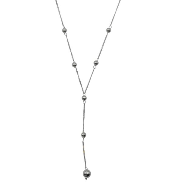 Κολιέ Ασημένιο με Σχέδιο- AS64