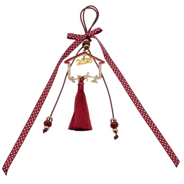 Γούρι Χειροποίητo Μεταλλικό με Σχέδιο - G202616