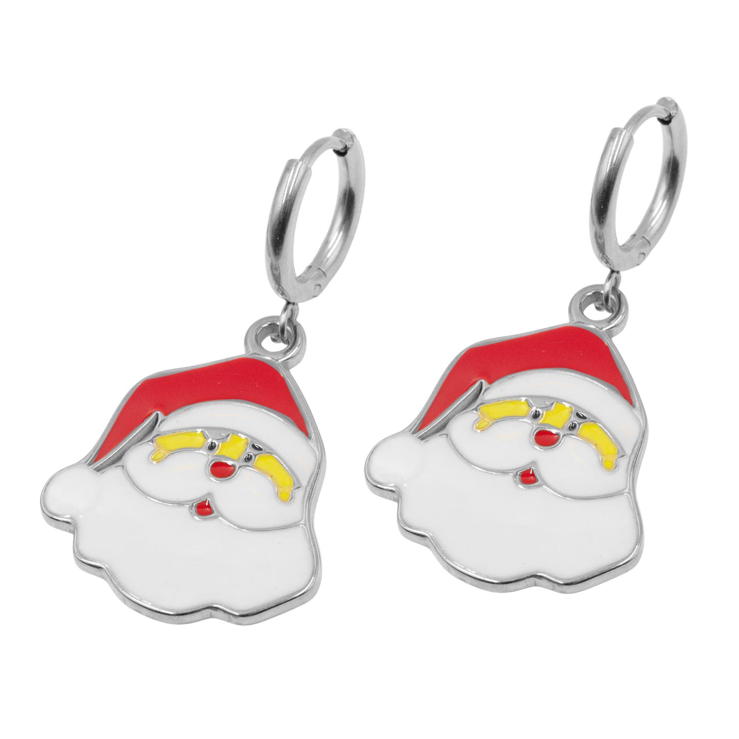 Σκουλαρίκια Χριστουγεννιάτικα από Ανοξείδωτο Ατσάλι με σχέδιο - G202763
