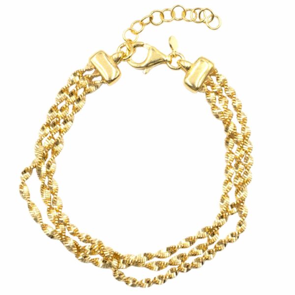 Βραχιόλι Χεριού Ασημένιο Επιχρυσωμένο - SBIT75