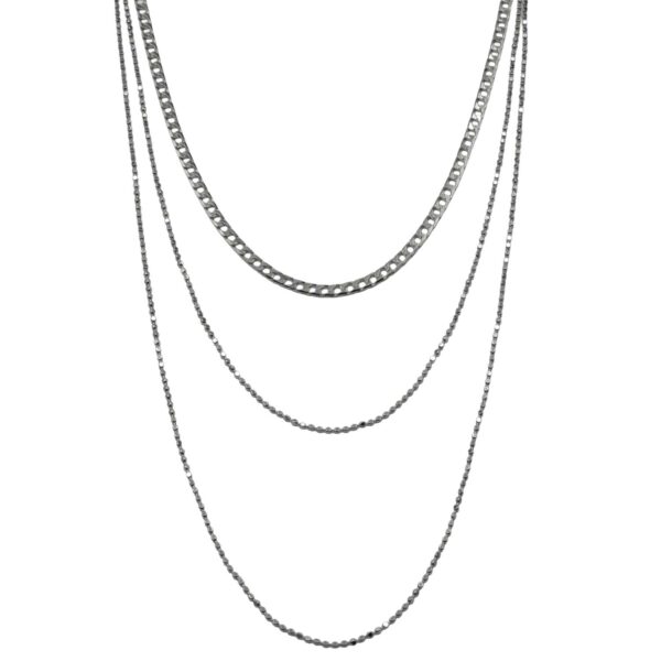 Κολιέ Ασημένιο με Σχέδιο- AS89