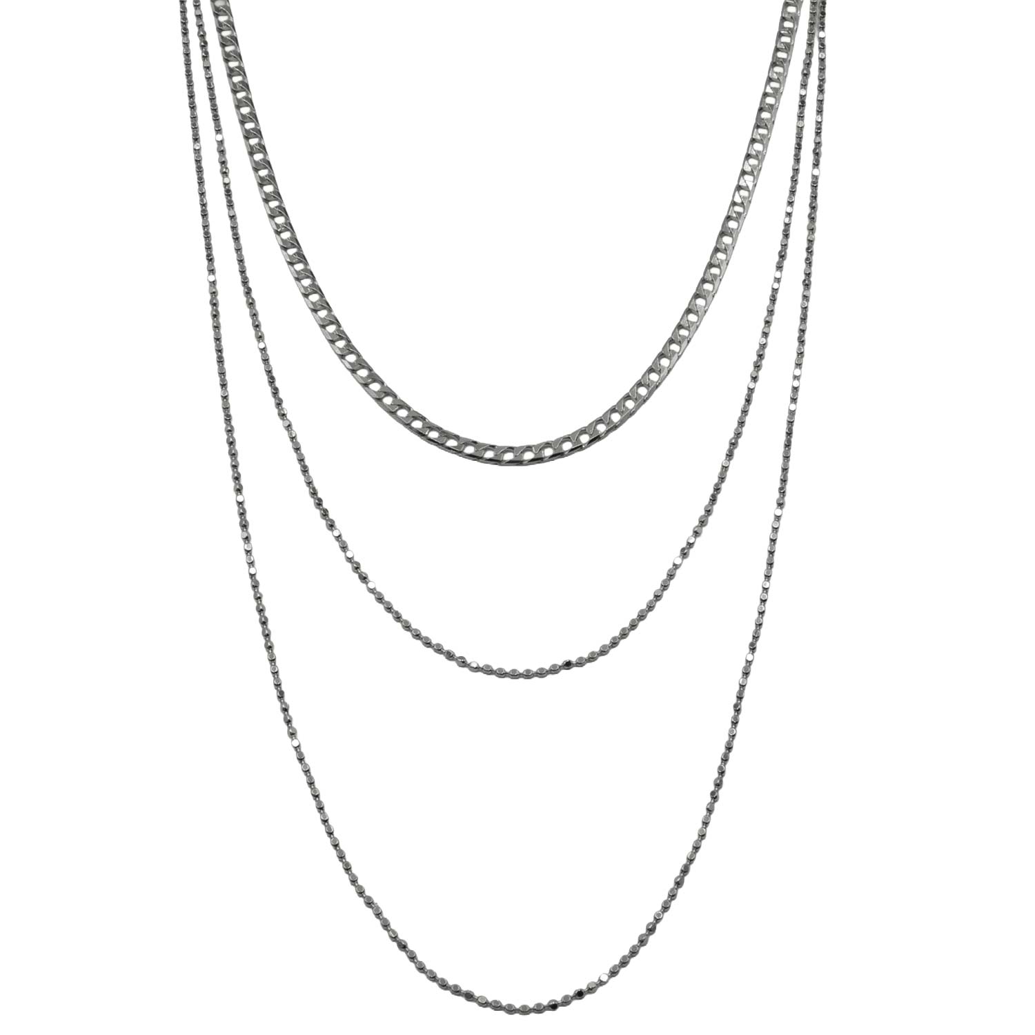 Κολιέ Ασημένιο με Σχέδιο- AS89