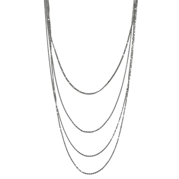 Κολιέ Ασημένιο με Σχέδιο- AS90