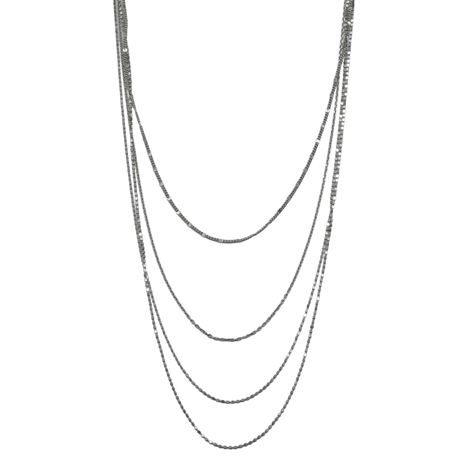 Κολιέ Ασημένιο με Σχέδιο- AS90