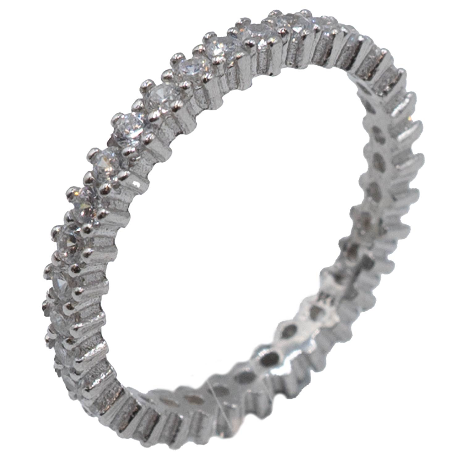 Δαχτυλίδι Ασημένιο Επιπλατινωμένο με Ζιργκόν - TR51