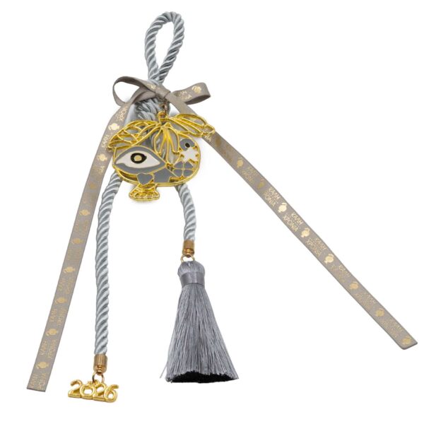 Γούρι Χειροποίητo Μεταλλικό με Σχέδιο - G20266