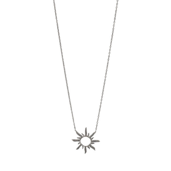 Κολιέ Ασημένιο με Σχέδιο- AS05