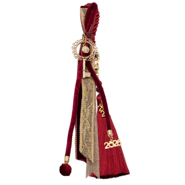 Γούρι Χειροποίητo Μεταλλικό με Σχέδιο - G202620