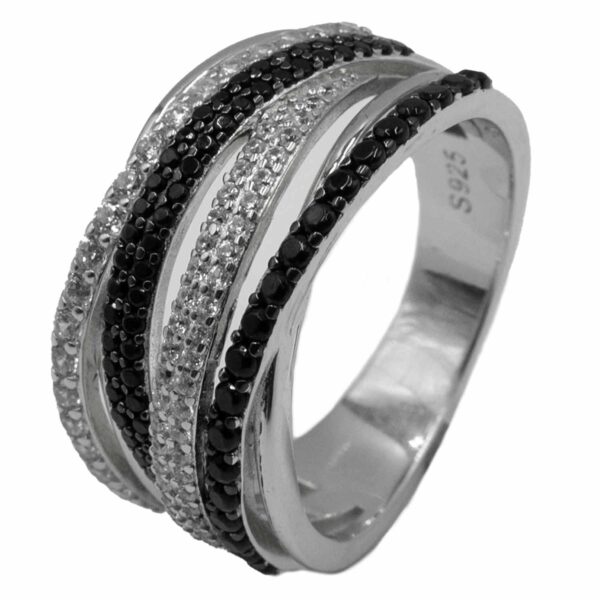 Δαχτυλίδι Ασημένιο Επιπλατινωμένο με Ζιργκόν - TR41