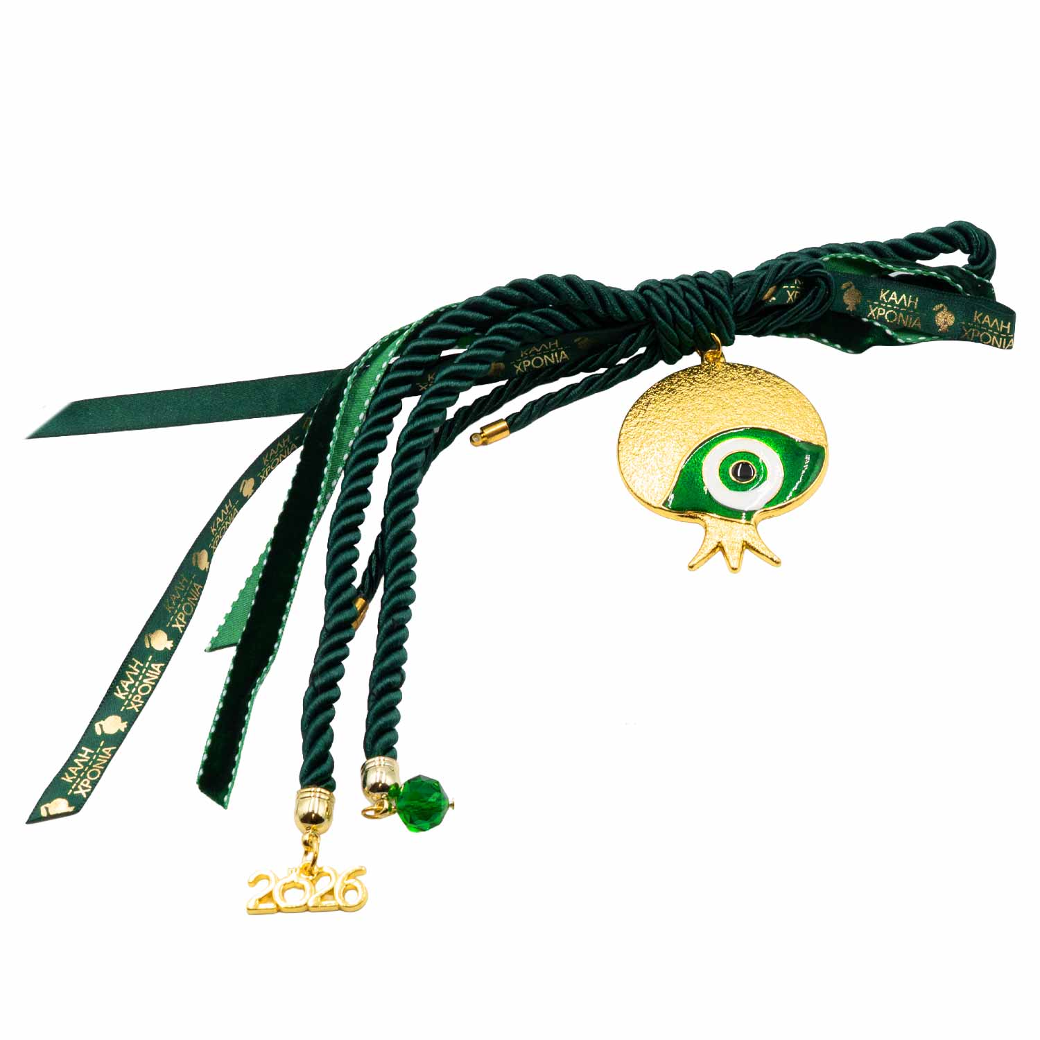 Γούρι Χειροποίητo Μεταλλικό με Σχέδιο - G202713