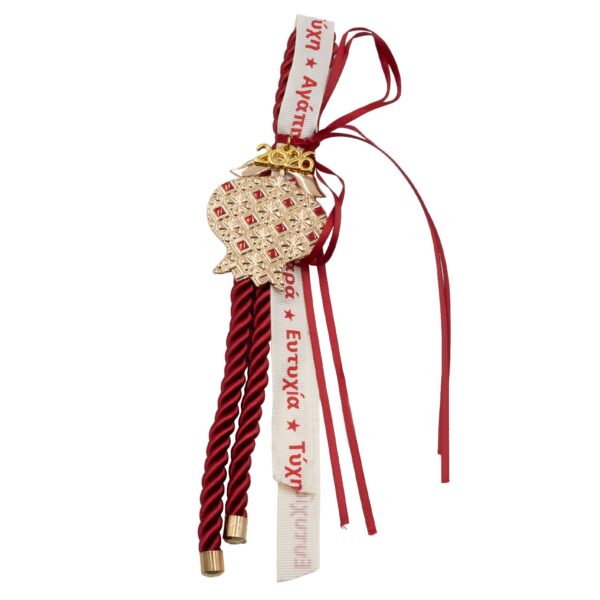 Γούρι Χειροποίητo Μεταλλικό με Σχέδιο - G202622