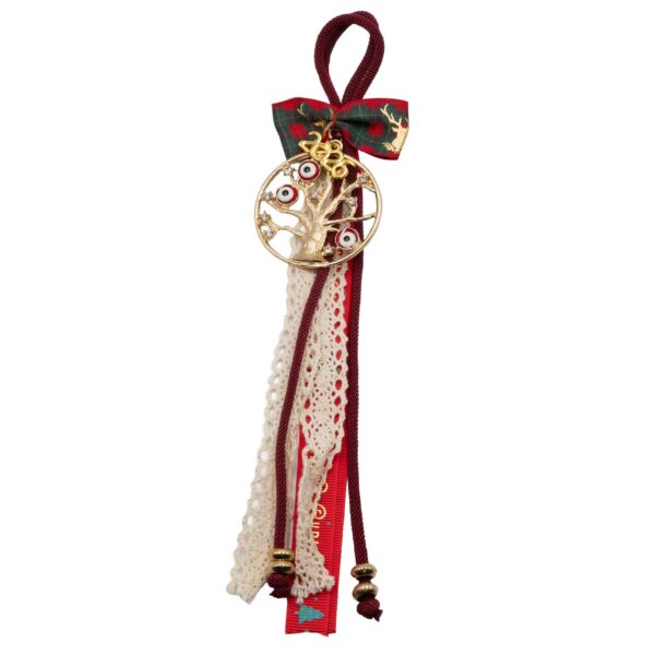 Γούρι Χειροποίητo Μεταλλικό με Σχέδιο - G202623