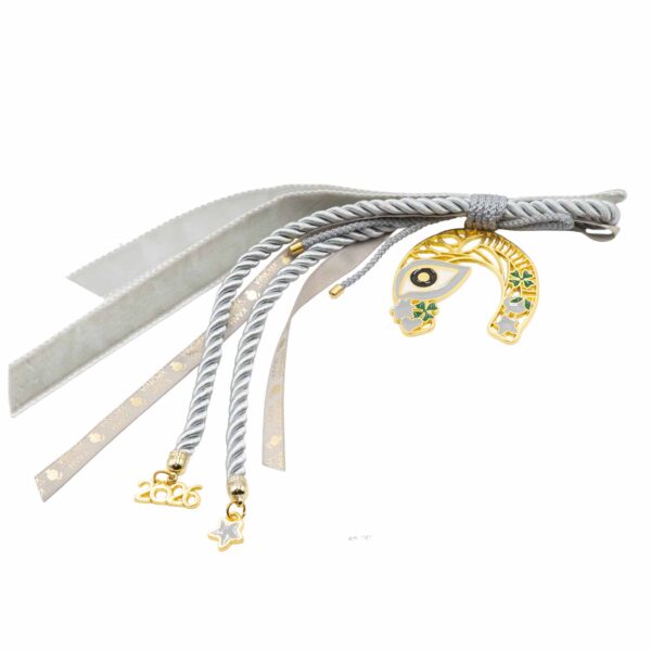 Γούρι Χειροποίητo Μεταλλικό με Σχέδιο - G202715