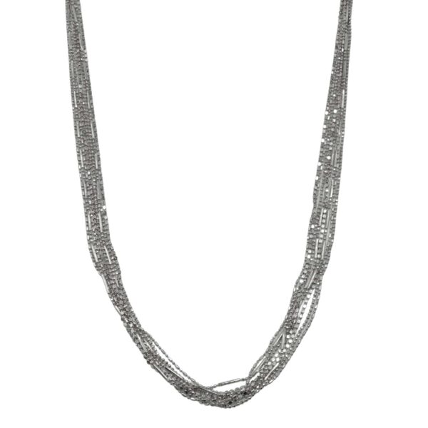 Κολιέ Ασημένιο με Σχέδιο- AS93