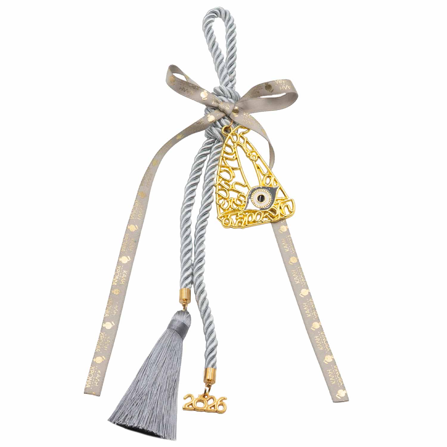 Γούρι Χειροποίητo Μεταλλικό με Σχέδιο - G202716